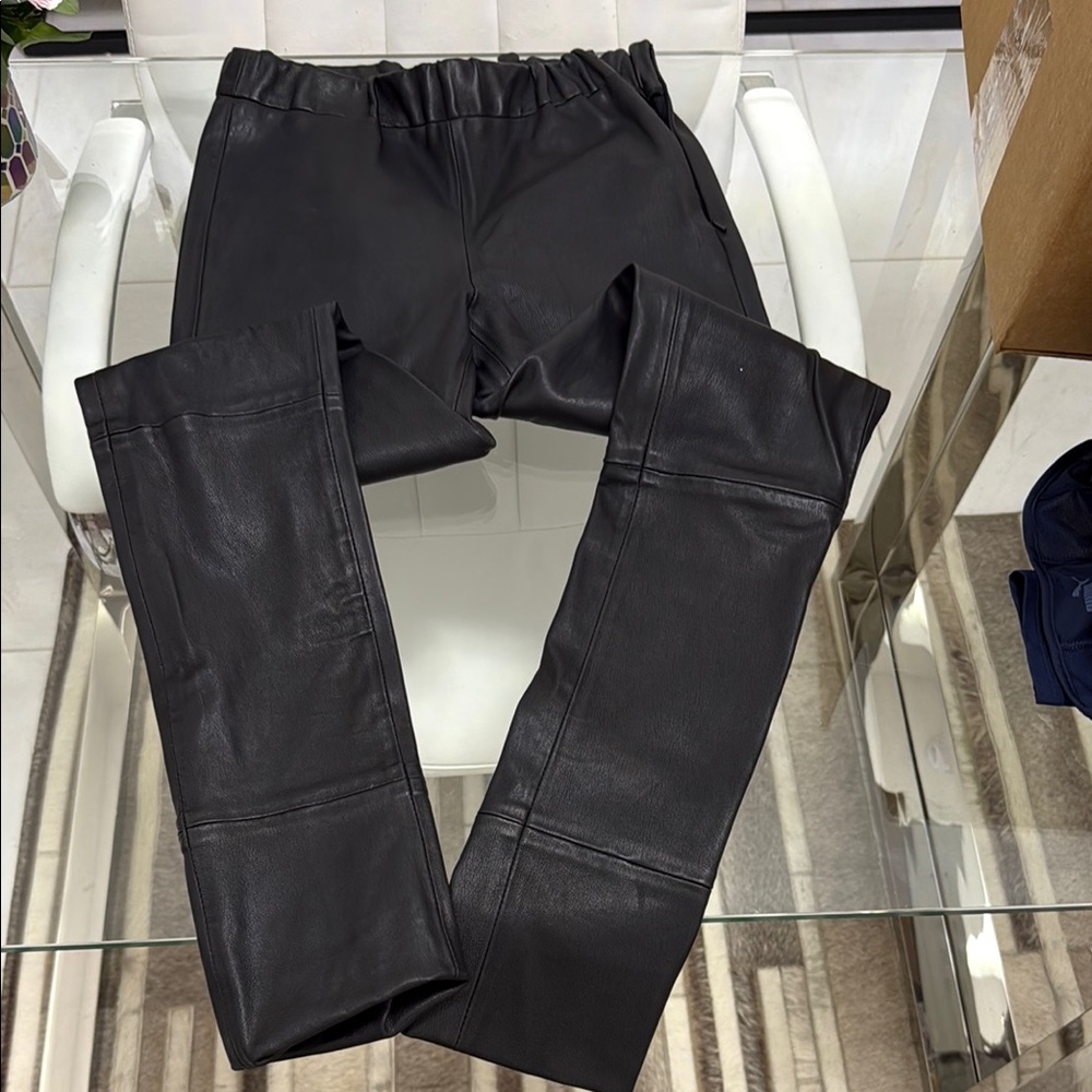 Black Leather Pants